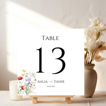Load image into Gallery viewer, Summer Table Number Template