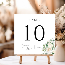 Load image into Gallery viewer, Winter Table Number Template