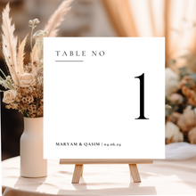 Load image into Gallery viewer, Minimal Table Number Template