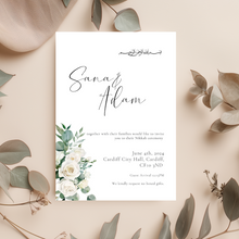 Load image into Gallery viewer, Winter Wedding Invite Template