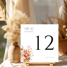 Load image into Gallery viewer, Autumn Table Number Template