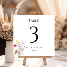 Load image into Gallery viewer, Summer Table Number Template
