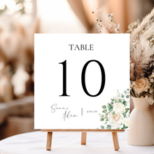 Load image into Gallery viewer, Winter Table Number Template
