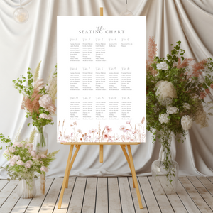 Spring Seating Chart Template