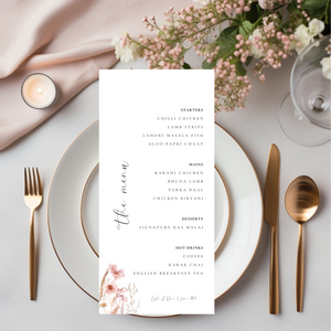 Spring Menu Template