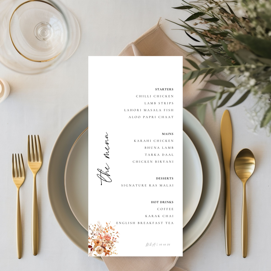 Autumn Menu Template