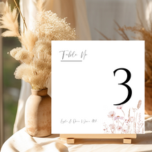 Load image into Gallery viewer, Spring Table Number Template
